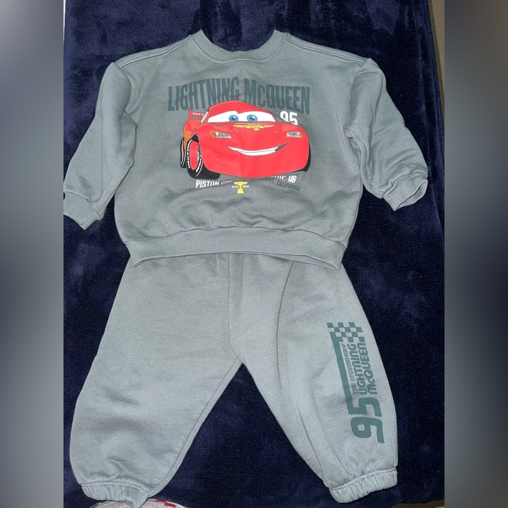 Zara Disney Cars Sweatsuit Joggers Set